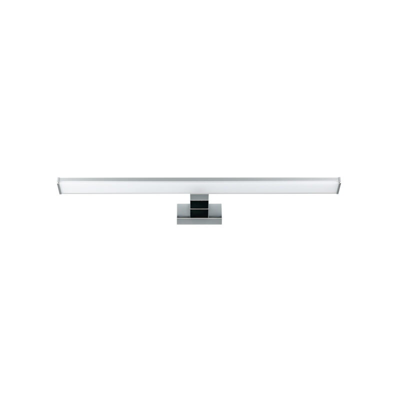 Aplique de baño LED integrado SIMPLE superficie gris cromado