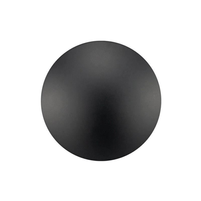 Aplique redondo de pared LED integrado ECLIPSE cerámico negro