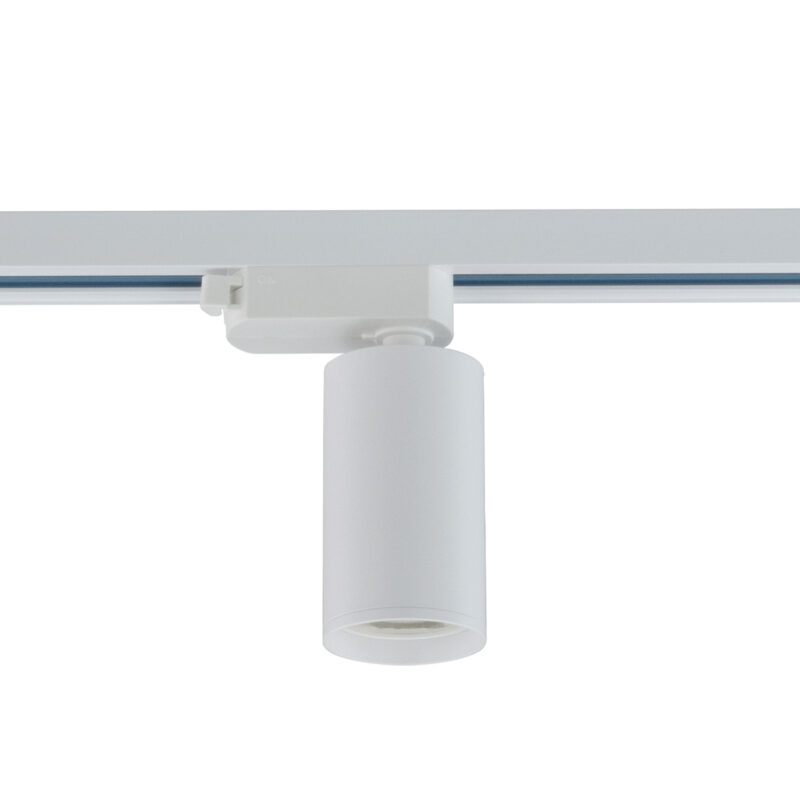 Foco Carril Monofásico BLANCO/NEGRO con Casquillo GU10